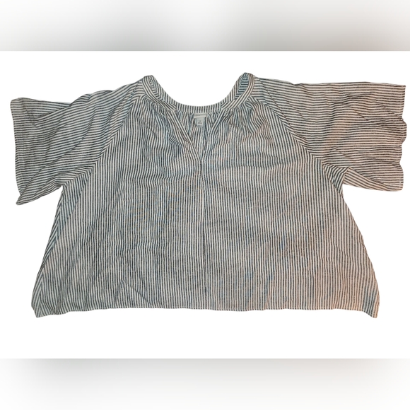A New Day Size 1x Linen Blend Swing Top - Picture 3 of 13